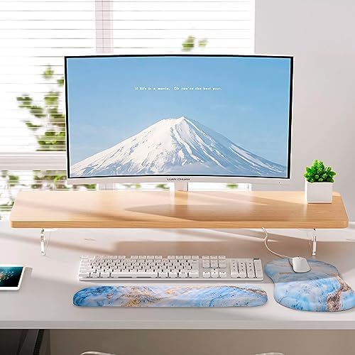 Ergonomic Mouse Pad with Wrist Support and Keyboard Wrist Rest Set