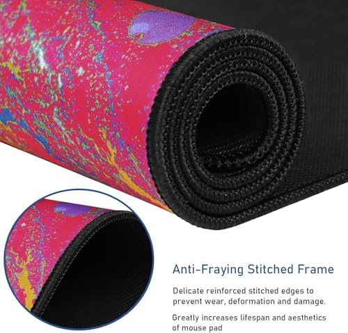 Large Extended Gaming Mouse Pad with Stitched Edges 31.5X15.7In ﻿