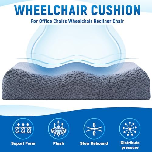 Geiserailie Tufted Furry Recliner Seat Cushion Egg Chair Cushion with Non-Slip Cover Foam Pad Set for Recliner Chair 4" Thickseat Cushions for Relieve Back Foam Seat Accessories Pad
