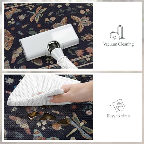 LEEVAN Anti Fatigue Kitchen Mats for Floor, Cushioned Kitchen Mat Set 2PCS