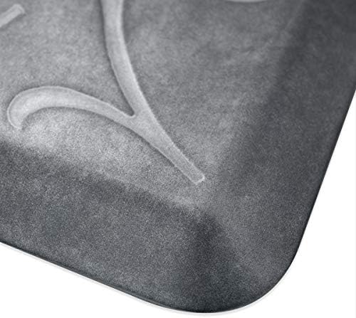 WellnessMats Bella Collection Anti-Fatigue Floor Mat, Polyurethane – Ergonomic Support Pad for Home, Kitchen, Garage, Office Standing Desk – Water Resistant - Made in USA