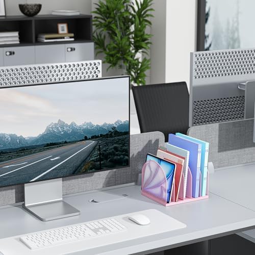 gianotter Desktop File Organizer with 5 Compartments
