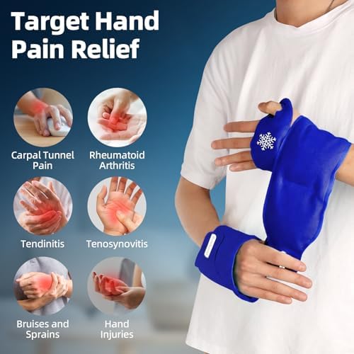 Comfytemp Wrist Ice Pack Wrap Carpal Tunnel Relief Wrist Brace 2 Packs