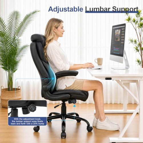 Big and Tall Office Chair, Heavy Duty Ergonomic Office Desk Chair Set of 2