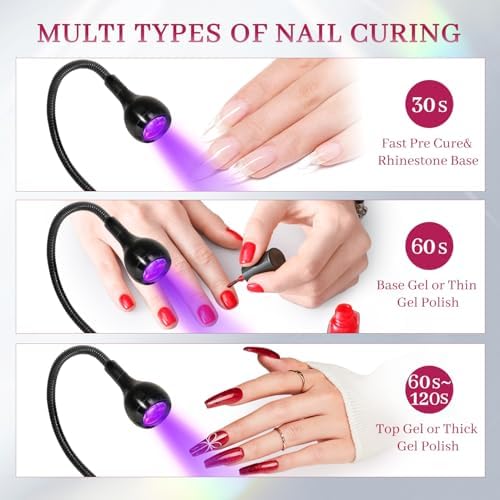 krofaue UV LED Nail Lamp - Curing Light Foot Control UV Nail Dryers