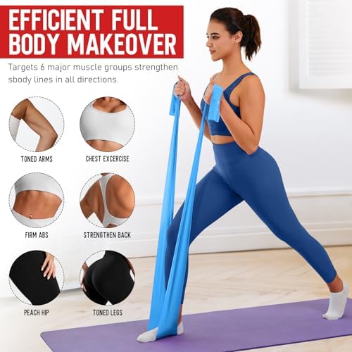 Resistance Bands for Working Out, Stretch Bands for Exercise, Yoga, Pilates