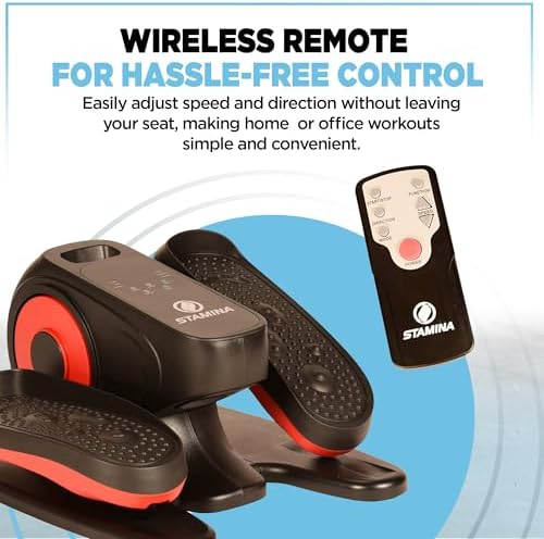 Stamina InMotion E1000 Compact Lower-Body Strider Elliptical, Orange