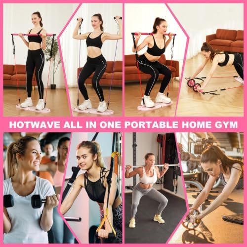 HOTWAVE Push Up Board, Portable Pushup Board & Plank Trainer, Push Up Bar