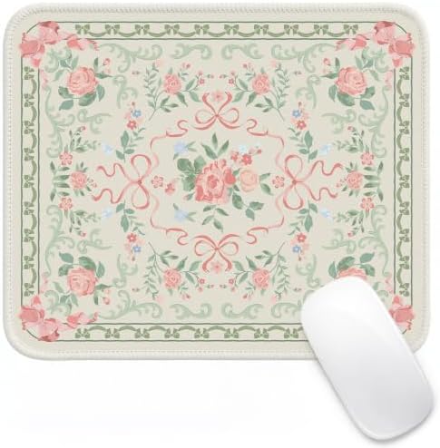 HAOCOO Green Coquette Mousepad, 9.45" x 7.87" Desktop Cozy Accessories
