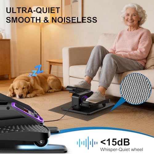 Under Desk Elliptical Leg Exerciser While Sitting for Seniors