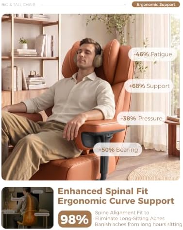 Big and Tall Office Chair, High Back Ergonomic Desk Chair