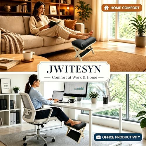 Foot Rest Under Desk, Ergonomic Wooden Desk Foot Rest
