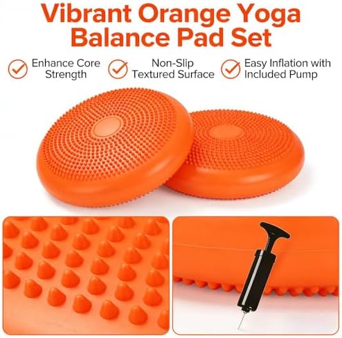 Wobble Cushion Core Balance Disc, Adults Air Wobble Board Balance Ball, Balance Board Seat for Kids, Flexible Seating for All Age Balance Pad
