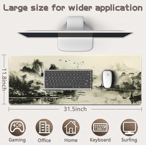 Gaming Mouse Pad, Large Mouse Pads for Desk, Mousepad Desk Matt for Desktop
