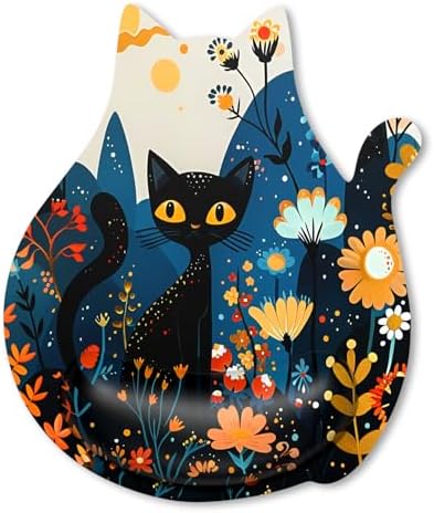 Ergonomic Mouse Pad with Wrist Rest, Cute Cat Memory Foam Padded Pain Relief Non-Slip Wrist Support Mouse Mat for Gaming Work Computer Laptop, Funny Office Supplies Desk Accessory, Cute Cat