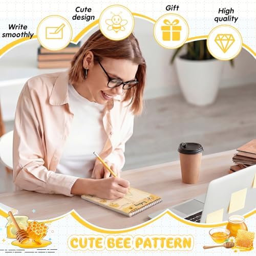 Gueevin Bee Gifts To Do List Notepad, Daily Planner, 50 Sheets