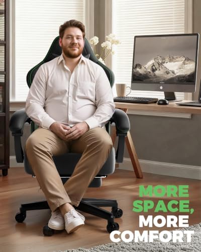 GTPLAYER Gaming Chair, Comfort Computer Office Chair for Adults, Black New
