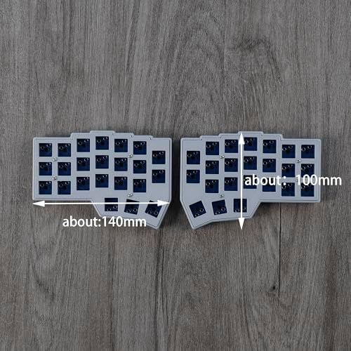 YMDK 2.4Ghz Wireless Split Keyboard Corne V4 46 Keys Ergonomic Hotswappable 40% Layout 3D PLA Vial All Key Programmable Mini Independent Gaming Keyboard Kit