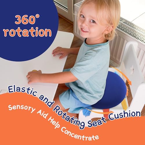 BALAPET Sensory Wobble Cushion for Kids, Memory Foam Support Sensory Wobble Cushion, 2-in-1 Wobble Chair Feet Promotes Active Learning and Improves Focus for Classroom Elementary