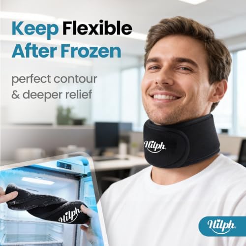 Hilph Neck Ice Pack Wrap, 45-Min Cooling for Tonsillectomy & Sore Throat