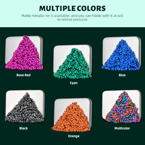 LCVUUK Putty Rocks, Cyan More Than 600 Weak Magnetic Smooth Ferrite Pebbles, Desk Toys and Time-Killer for Adults
