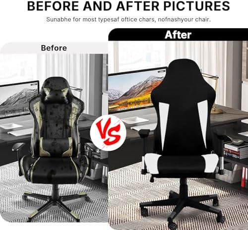 PEKJI Gaming Chair Covers Only, Stretchable Thick Breathable Wear Resistant
