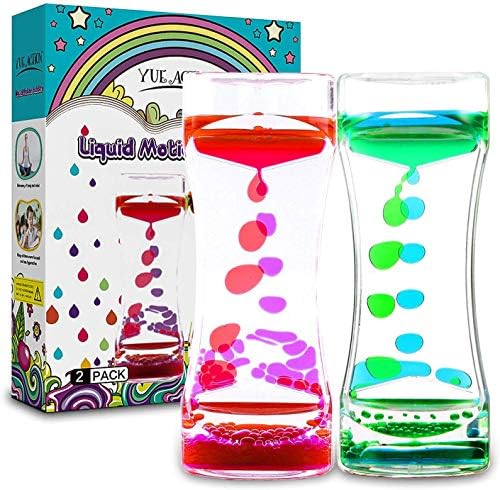 Liquid Motion Bubbler - Sensory Fidget Desk Toy for Kids & Adults - Fidget Tubes for Stress Relief and Focus- Calming Visual Bubbler Toys for Classroom, Desk Decor, Gift Idea