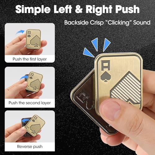 Fidget Slider, Poker Push Card, Fidget Toys Adults, Fidget Clicker