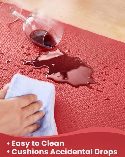 Ophanie Kitchen Mats for Floor,3/4 inch Thick,20x32 Anti Fatigue Cushioned Mat,Kitchen Rugs,Waterproof,Comfort Ergonomic Standing Mat for Office,Home,Sink with 99+ Pairs of Anti-Slip Bottom Ridges