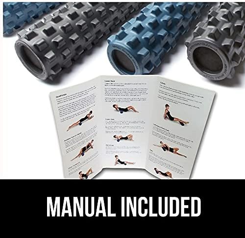 RumbleRoller Extra Firm Foam Roller Deep Tissue Massage Roller for Muscle Recovery (12 Inches Compact)
