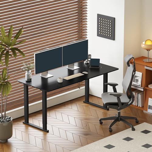 SANODESK 4-Leg 71''x32'' Large Electric Height Adjustable Standing Desk