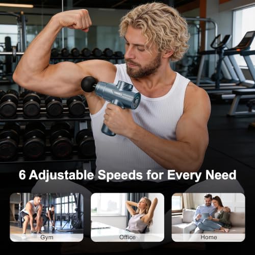 LEERCON Massage Gun Deep Tissue Handheld Muscle Massager for Pain Relief