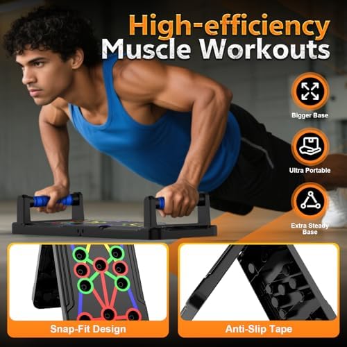 Push Up Board,Foldable Pushup Board for Man,Portable 30 in 1 Push Up Bar