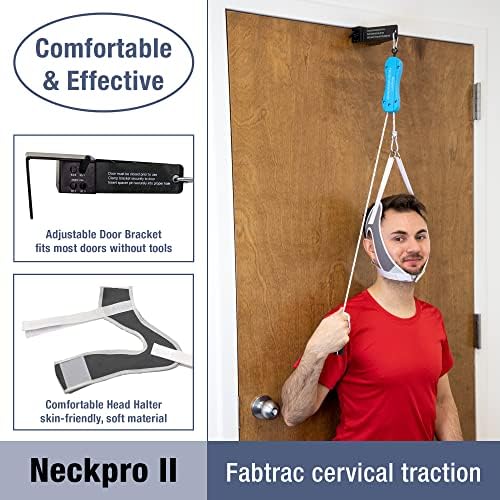 II - Neck Traction Cervical Device Over the Door Home Neck Stretcher Hammock for Pain Relief, Pinched Nerve Pain, Posture Corrector, Decompression