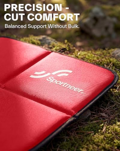 Sportneer Sitting Pad, Lightweight Waterproof Folding Seat Pad for Backpacking, 15.75'' x 15.75'' Portable Camping Seat Mat for Hiking, Picnics & Outdoor Use