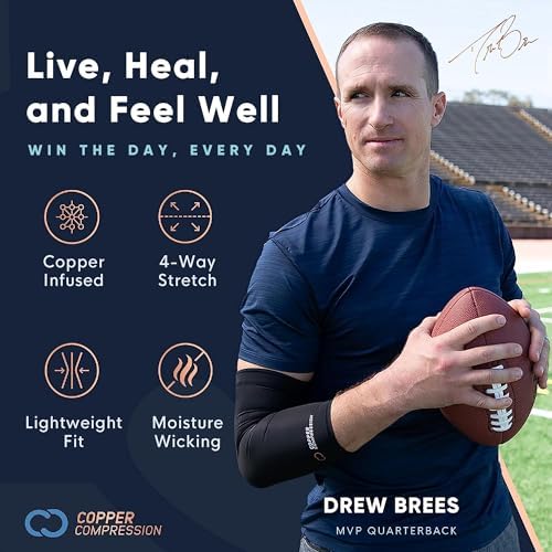 Copper Compression Advanced Wrist Brace - Copper Infused Adjustable Orthopedic Support Splint for Pain, Carpal Tunnel, Arthritis, Tennis Elbow, Tendinitis, RSI, Ganglion Cyst for Men Women Right L/XL