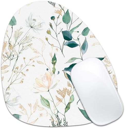 Water Drop Mouse Pad 7.3x8in Non-Slip for Laptop, Flowers