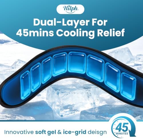 Hilph Neck Ice Pack Wrap, 45-Min Cooling for Tonsillectomy & Sore Throat