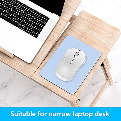 Dapesuom Small Mouse Pad, 6 x 8 Inch Thick Rubber Premium-Textured Non-Slip Portable & Washable Mini Mouse Mat for Women Men Wireless Laptops Keyboard Tray Gaming Work Computer Office Travel, Sky Blue