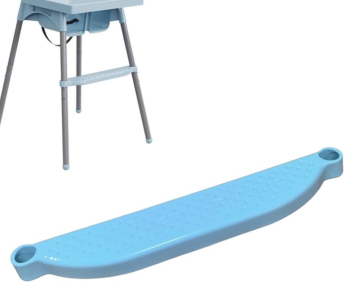 Generic High Chair Foot Rest, Adjustable, Non-Slip PP, Blue, Compatible with IKEA Antilop High Chair