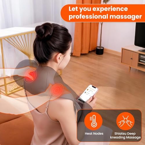 AMZPONY® Cordless Neck Massager for Pain Relief Deep Tissue