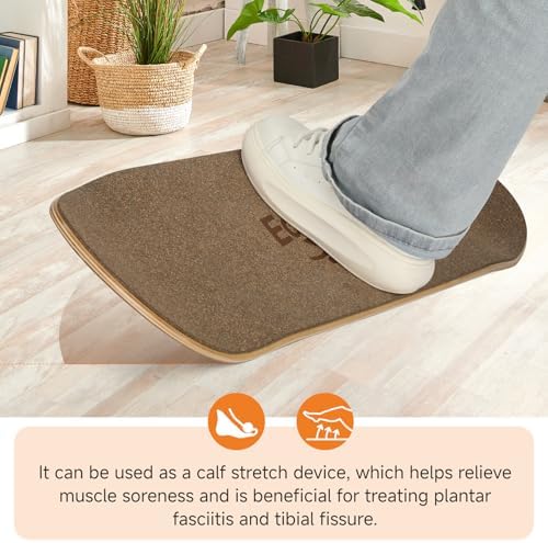 Balance Board- Gift for Adults & Kids,Wood Wobble Balance Trainer Board
