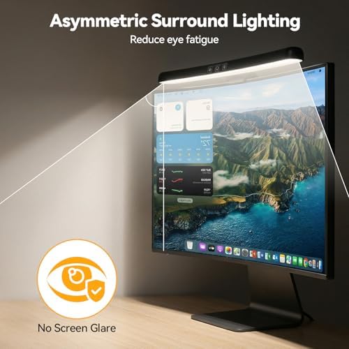 ELUTENG Curved Monitor Light Bar, Black, 27-34 Inch