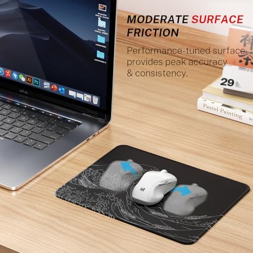 MROCO Essential Office & Gaming Mouse Pad, 8.5 x 11 Inch, Kanagawa Wave