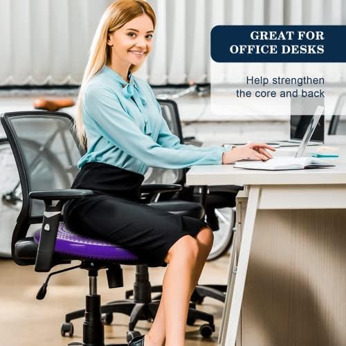 Wobble Cushion，Wiggle Seat，Balance Disc （Extra Thick 34cm/13.4in），for Balance Stability Training, Improve Sitting