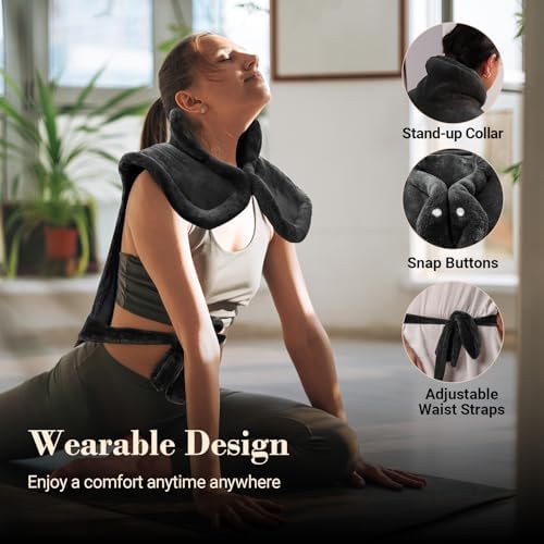 COMFIER Electric Heating Pad for Back, Neck and Shoulders, FSA Eligible HSA