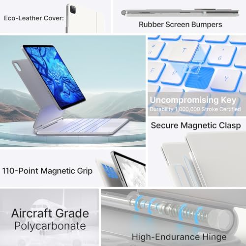 typecase Edge Magic-Style Magnetic Keyboard Case for iPad Air 13/Pro 12.9