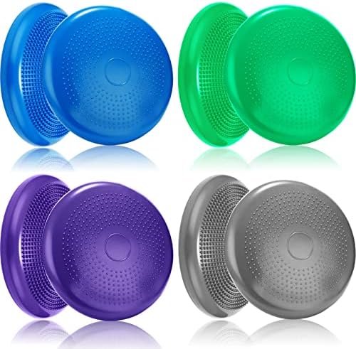 Jerify 4 Pcs Wiggle Seat Flexible Inflated Wobble Cushion