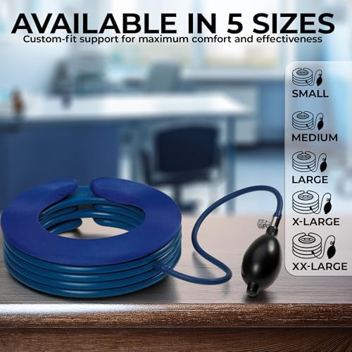 Dr. Bob's Portable Neck Traction - Medium Cervical Distraction Device Neck Pain Relief, Headache Relief Medical Grade Materials The Doctors Choice for over 20 years