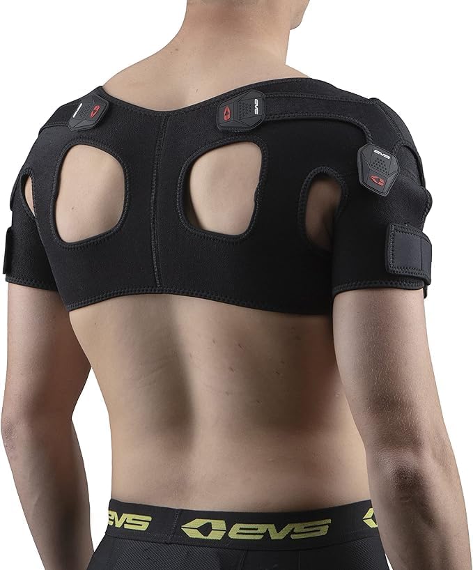 EVS SB05 Dual Shoulder Brace, Compression Fit, w/X-Straps, Medical Grade